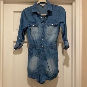 Lightweight Denim Romper